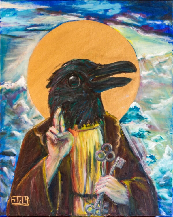 High Priest Original oil on canvas California landscape Solano County by Jacob LaCour