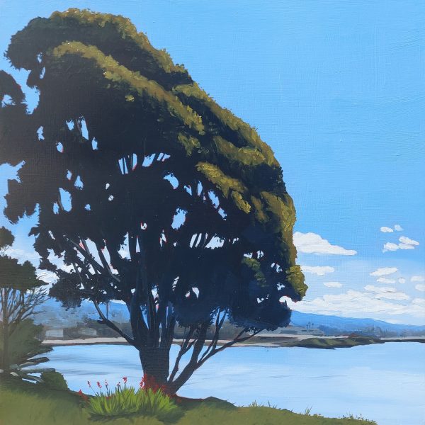 The Majestic Tree at Albany Bulb Original Painting oil on canvas California landscape Solano County by Jacob LaCour