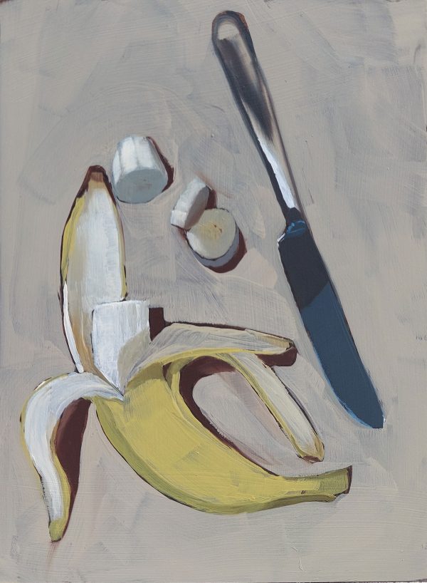 Threefold Serenity: Alla Prima Banana Harmony Original Painting oil on canvas California landscape Solano County by Jacob LaCour