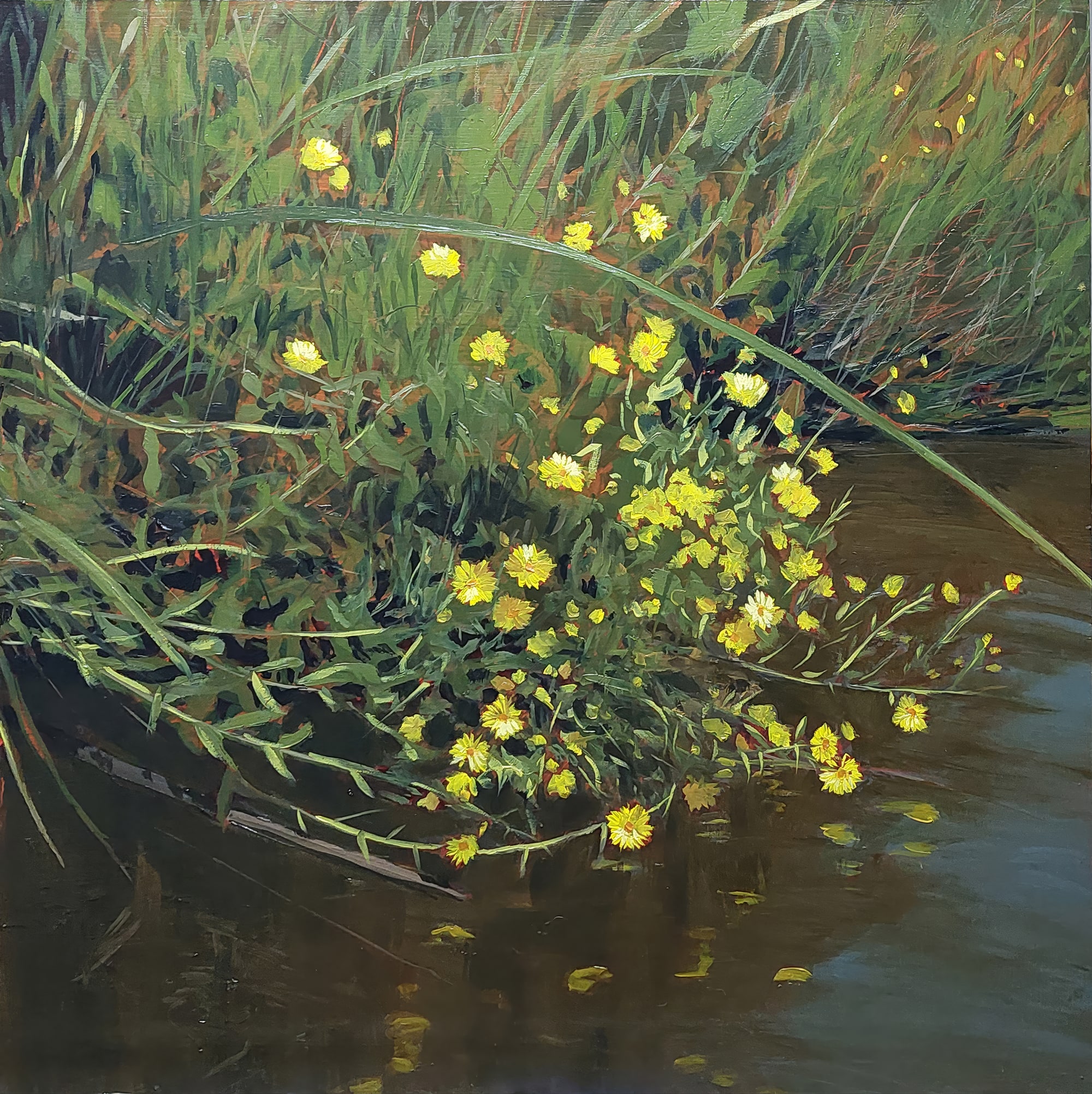 Tidal Edge Bloom – Original Painting